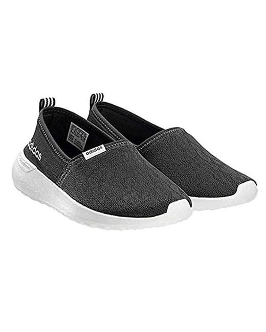 adidas Neo Lite Racer Slip On W Casual Sneaker in Black | Lyst