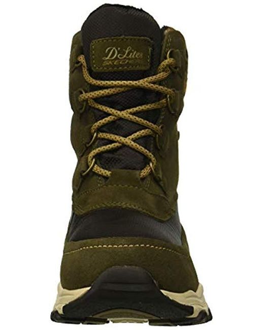 skechers d'lites olive