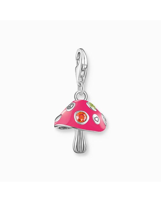 Ciondolo a forma di fungo di Thomas Sabo in Pink