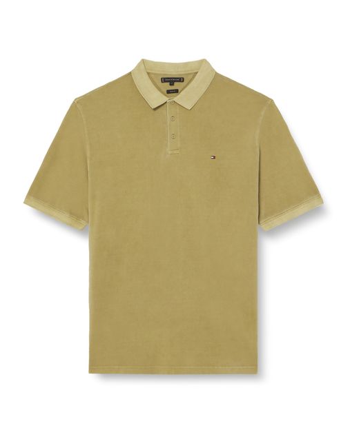 Tommy Hilfiger Green Bt-garment Dye Reg Polo Mw0mw36082 S/s for men