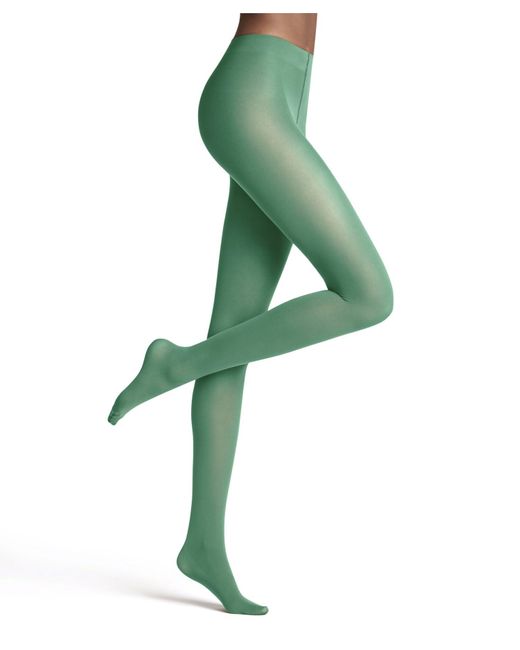 Matt Deluxe 30 den W Ti Trasparenti velati Tinta Unita Collant di Falke in Green