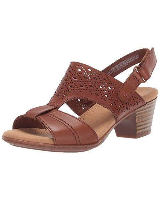 Clarks valarie mindi deals block heel sandal