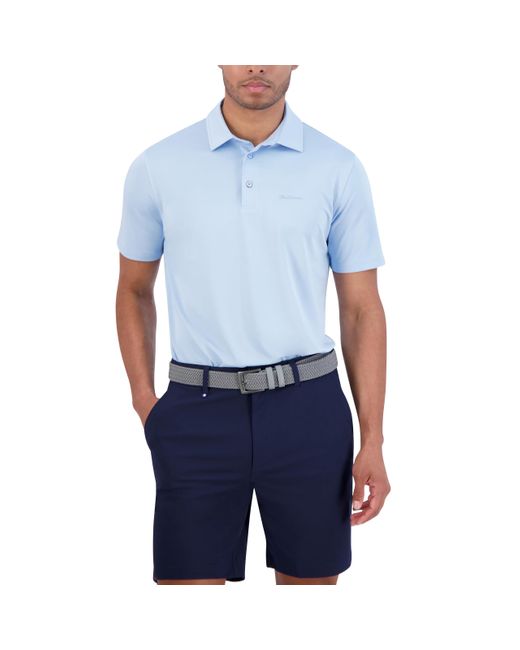 Ben Sherman Blue Solid Air Pique Short Sleeve Sports Fit Polo Top for men