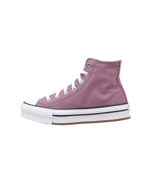 Converse Chuck Taylor All Star Eva Lift Platform Feline Florals Sneakers Voor Jongens in het Purple