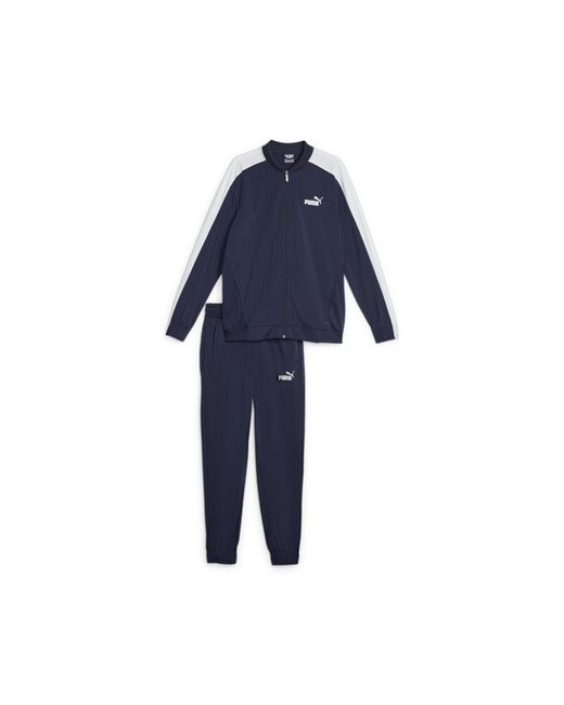 Survêtement tricoté style baseball XS Navy Blue PUMA pour homme