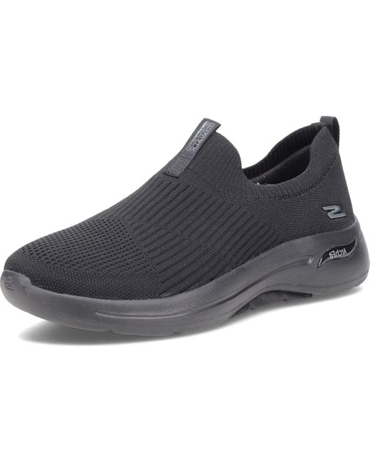 Skechers Go Walk Arch Fit Iconic Sneaker in Black White (Black) - Save ...