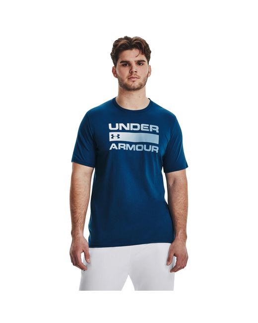Under Armour Blue Ua Team Issue Wordmark Ss Undershirt
