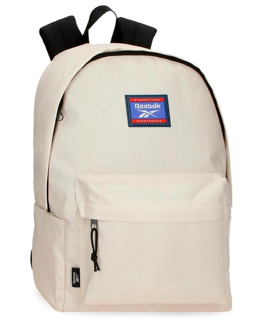 Brooklyn Colors Mochila Escolar Beige 31,5x45x15 cms Poliéster 21,26L by Joumma Bags Reebok de color Natural