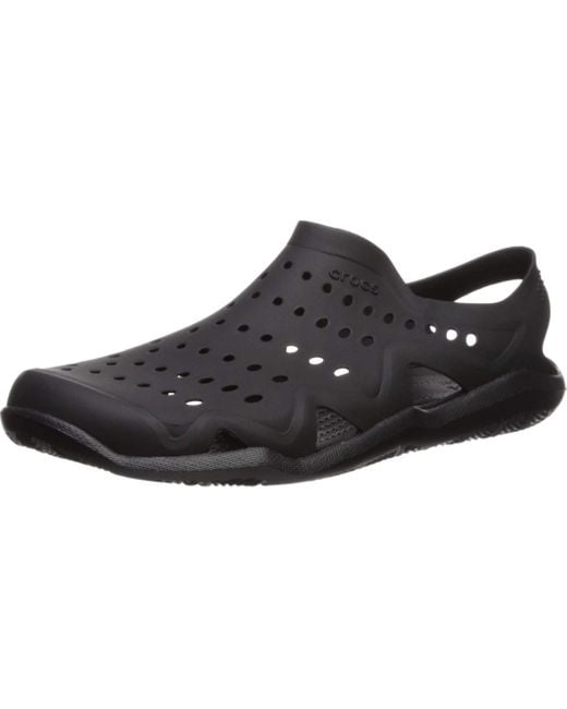 CROCSTM Black Mens Swiftwater Wave Shoe Flat for men