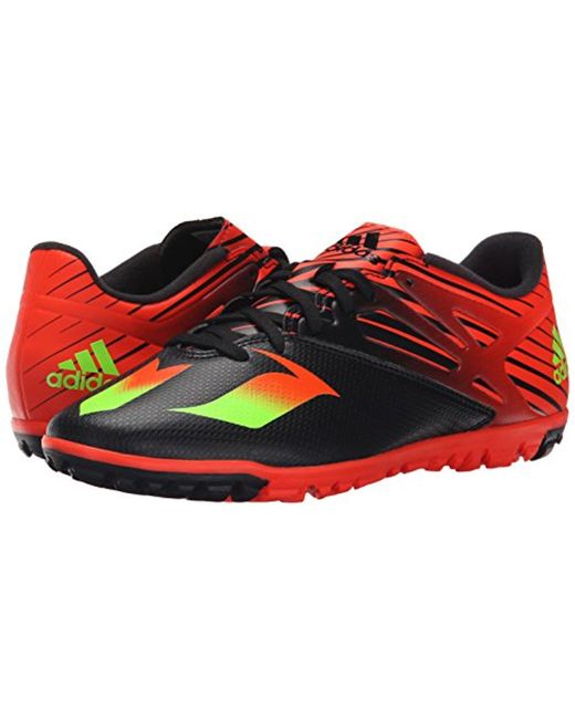 Adidas Synthetic Performance Messi 15 3 Soccer Shoe In Black Red