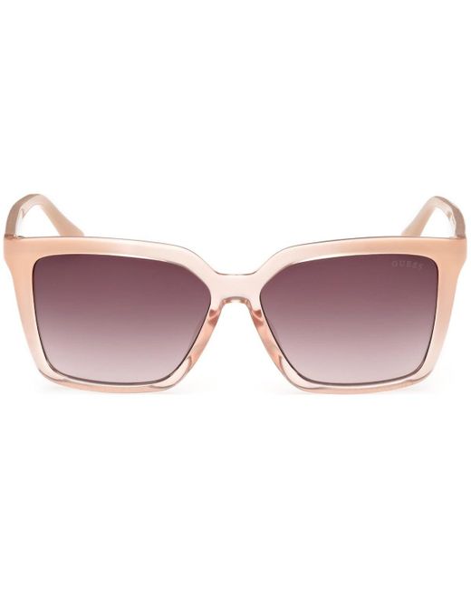 GU0009925F55 s UV Protected Injected Sunglasses Lunettes de Soleil Guess en coloris Pink