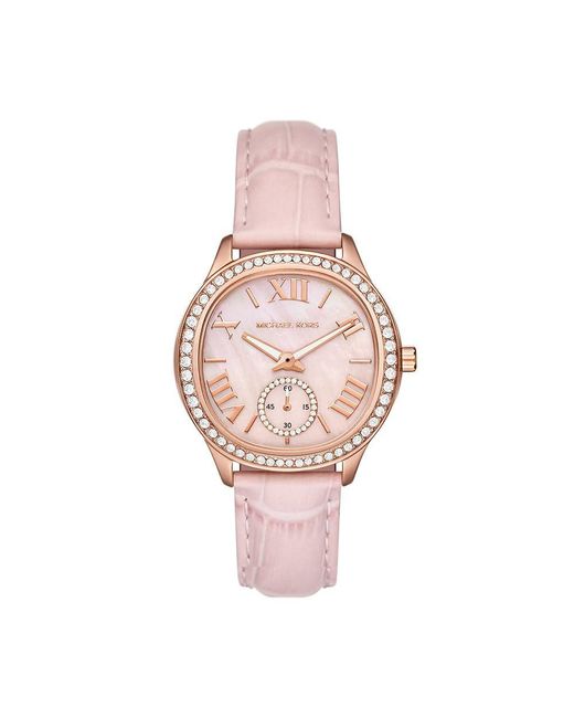 Reloj de Mujer Sage de Tres manecillas Michael Kors de color Pink