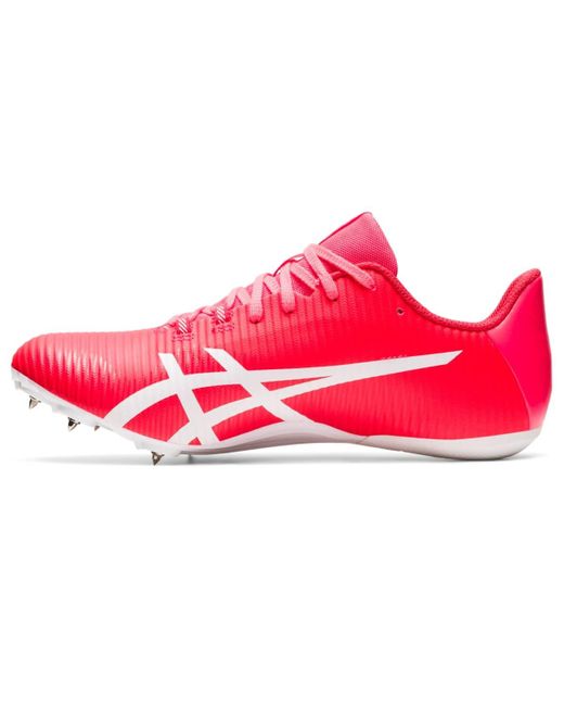 Asics Red Hypersprint 8 Track & Field Shoes