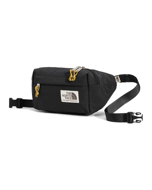 The North Face Black Berkeley Lumbar Waist Pack With Zipper Closure And Adjustable Strap