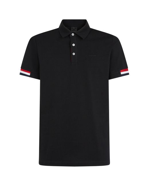 Geox Black M Polo Detail Shirt for men