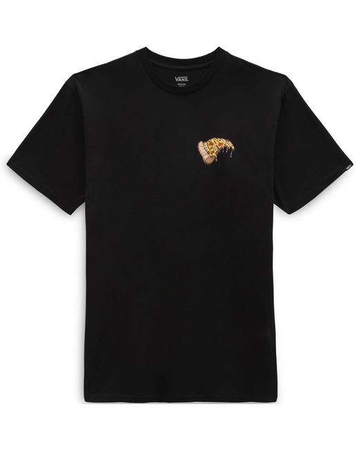 Vans Pizza Night T-shirt Met Korte Mouwen in het Black voor heren