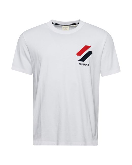 Superdry Klassisches T-Shirt mit Applikation Optik XL in White für Herren