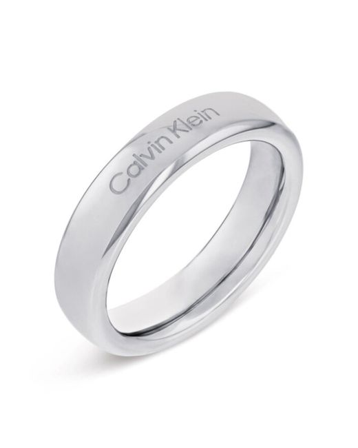 Calvin Klein White Ring Anel