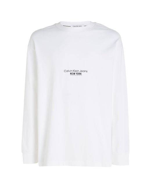 Calvin Klein Jeans Langarmshirt Motion FLORAL Graphic Weiss in Weiß für  Herren | Lyst DE