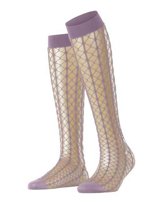 Falke White Kniestrümpfe Paradise Net W Kh transparent gemustert 1 Paar