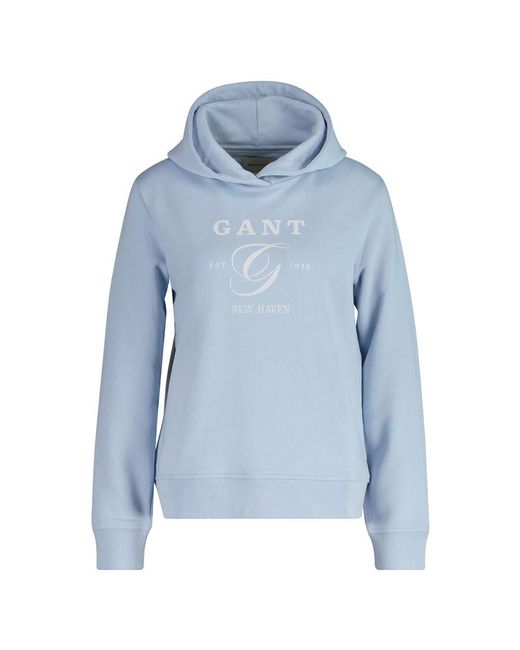 Gant Blue REG Graphic Hoodie Kapuzenpullover