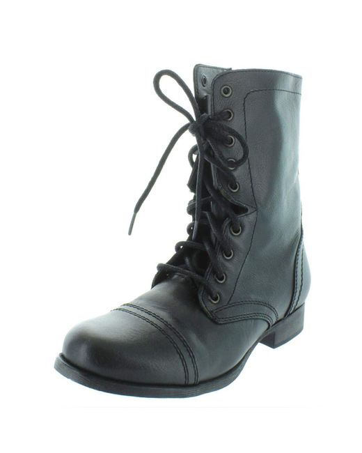 Steve Madden Gray Troopa Lace-up Boot