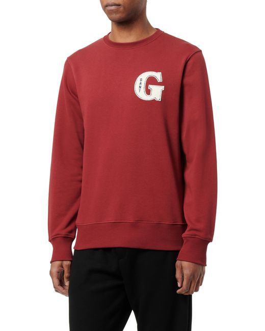 Gant Red G Graphic C-neck Sweatshirt for men