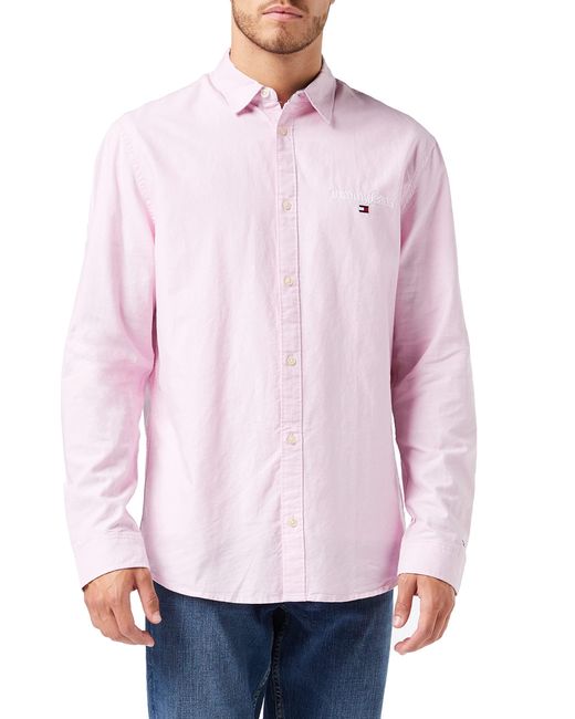 TJM Serif Linear Oxford Shirt Camisa Tommy Hilfiger de hombre de color Rosa  | Lyst