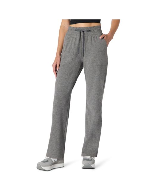 Pantaloni Elasticizzati Morbidi Ad Alte Prestazioni Donna di Amazon Essentials in Gray