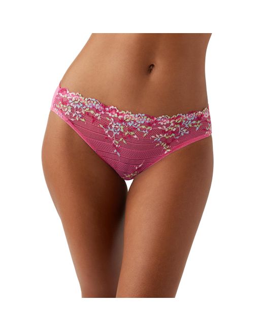 Wacoal Pink Embrace Lace Bikini Panty