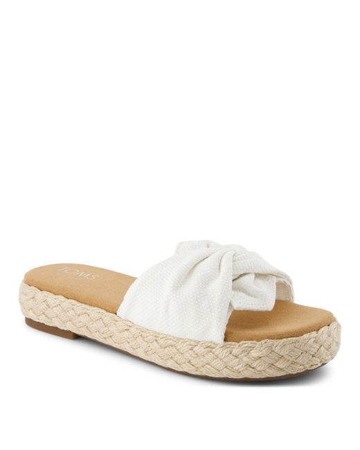 TOMS White , Abby Slide Sandal