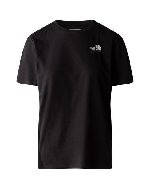 Graphique T-Shirt The North Face en coloris Black
