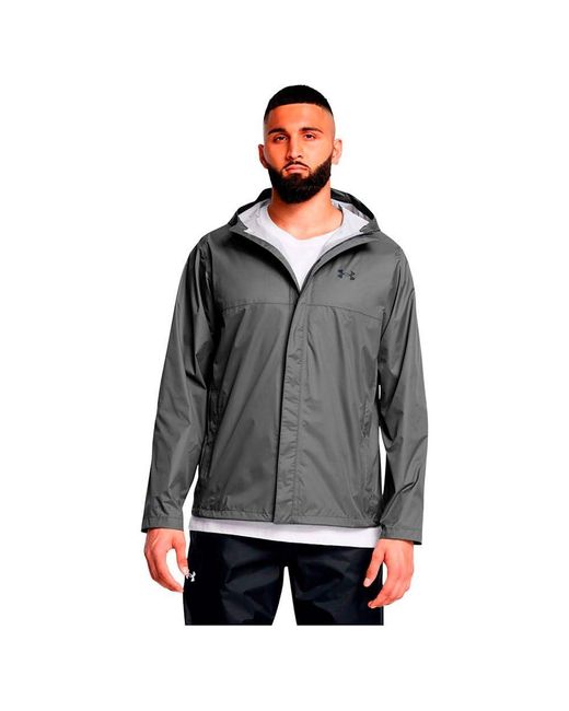 Under Armour Gray Stormproof Cloudstrike 2.0 Rain Jacket Men - Xl for men