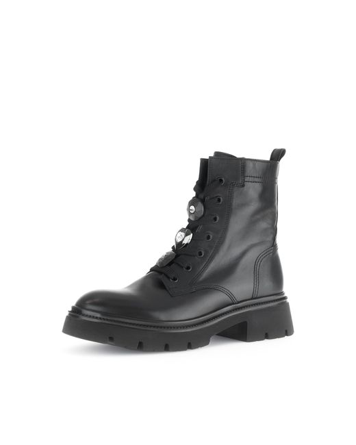 Gabor Black Combat Boots