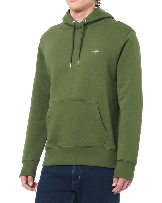Gant REG Shield Hoodie Kapuzenpullover in Green für Herren