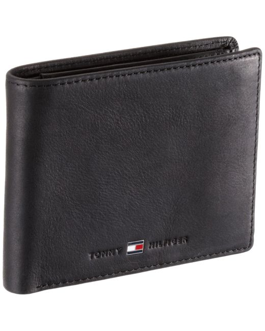 Tommy Hilfiger Johnson Trifold Wallet Bm56915529 in het Black voor heren
