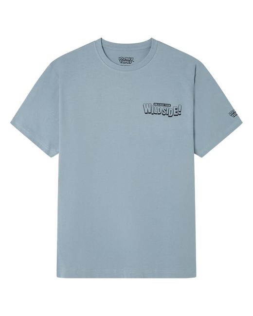 Tasmanian Wild Side SS Graphic T-Shirt. 100% BCI Cotton Camiseta De Algodón Springfield de hombre de color Blue