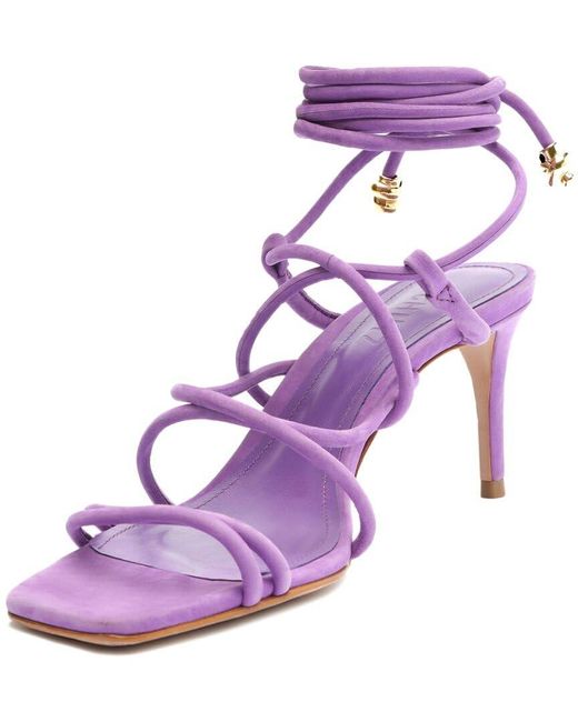 SCHUTZ SHOES Purple Magdalena Mid Sandal