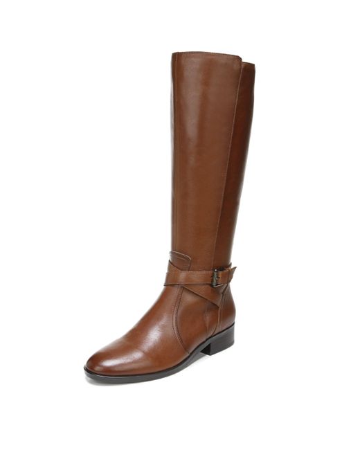 Naturalizer Brown S Rena Knee High Riding Boot Cider Leather 7 M