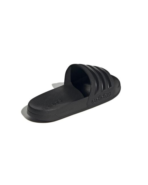 Adidas Black Adilette Shower Slides Eu 44 1/2
