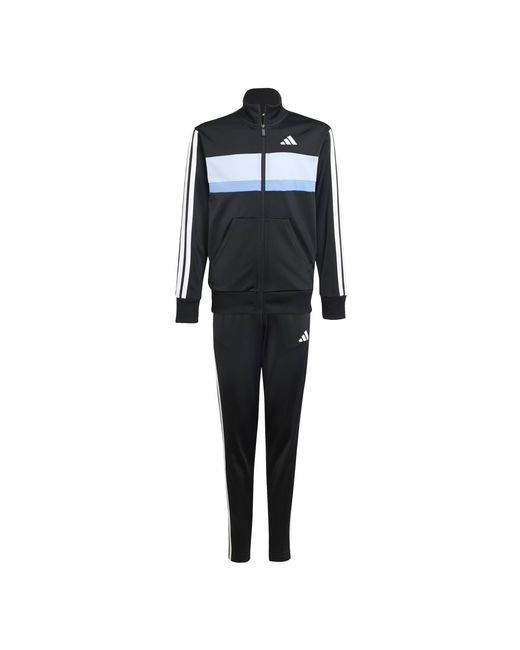 Adidas Kind Seasonal Essentials Tiberio 3 Stripes Tricot Tracksuit in het Black
