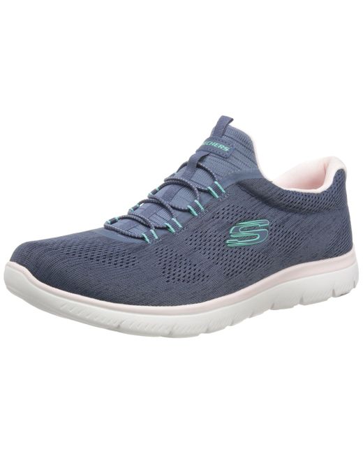 Skechers Sport Summits Fun Flare Sneaker in Blue | Lyst