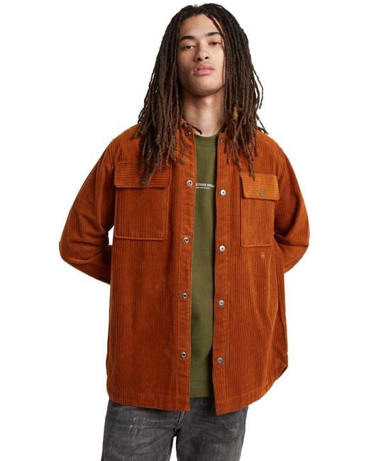 G-Star Gpo Overshirt in het Brown voor heren