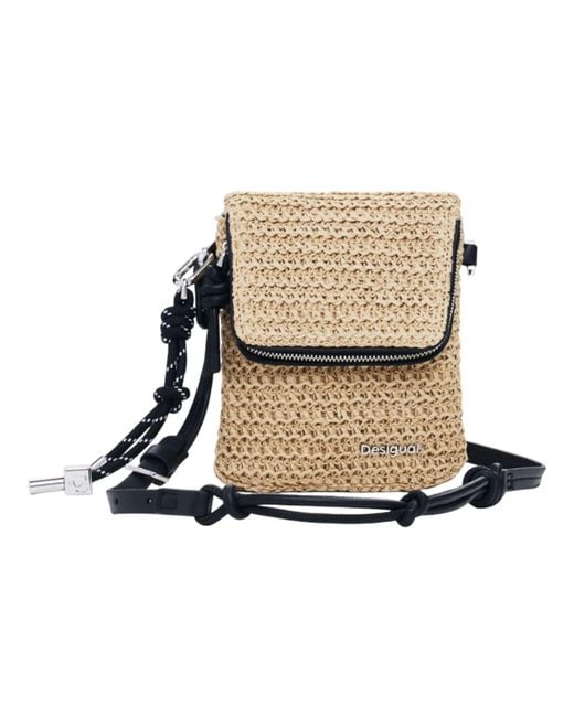 Mone_Half Logo Raffia_v di Desigual in Black