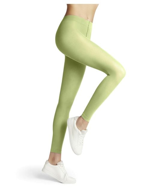 Falke Green Pure Matt 50 Den W Le Semi-opaque Plain 1 Pair Leggings
