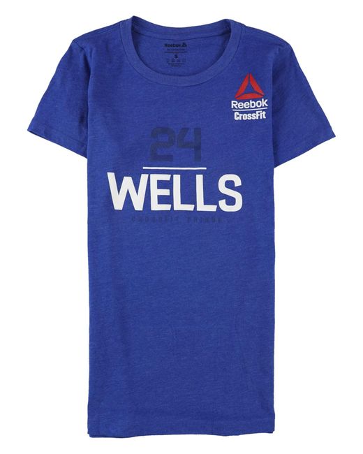 Reebok Blue S 24 Wells 2018 Graphic T-shirt
