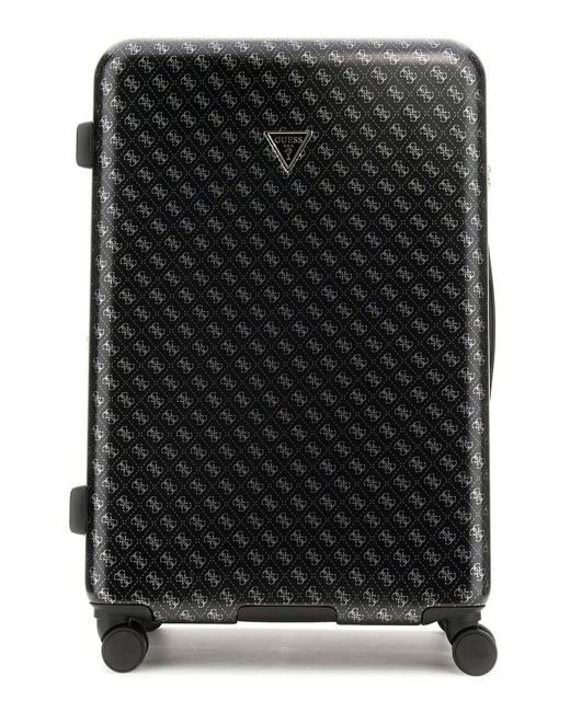 Guess Black Trolley Jesco Travel 4g Logo Spinner L Expandable Hb8389988 Coal