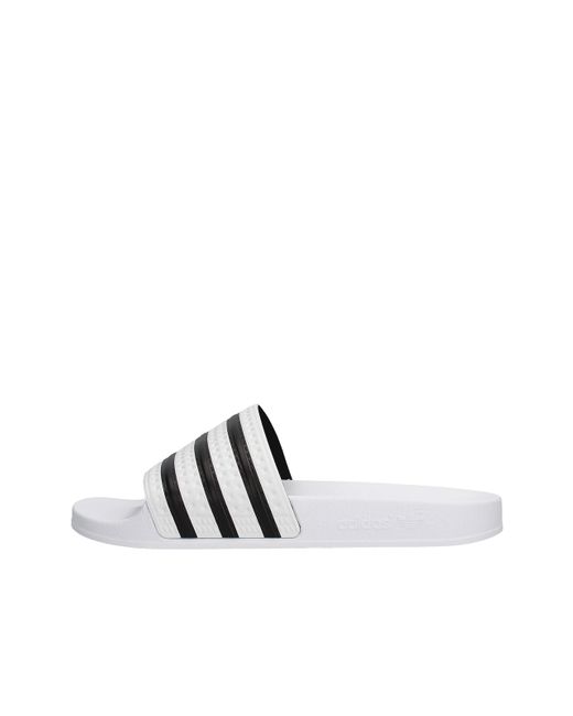 Adidas White Adilette Gymnastics Shoe