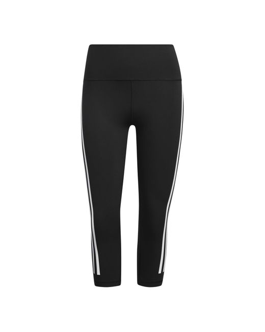 Donna Versatilità Icon 3 strisce 3/4 leggings di Adidas in Black