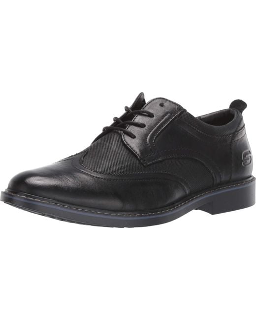 Skechers Black Bregman-velsom Street Dress Collection Oxford 11 Uk for men